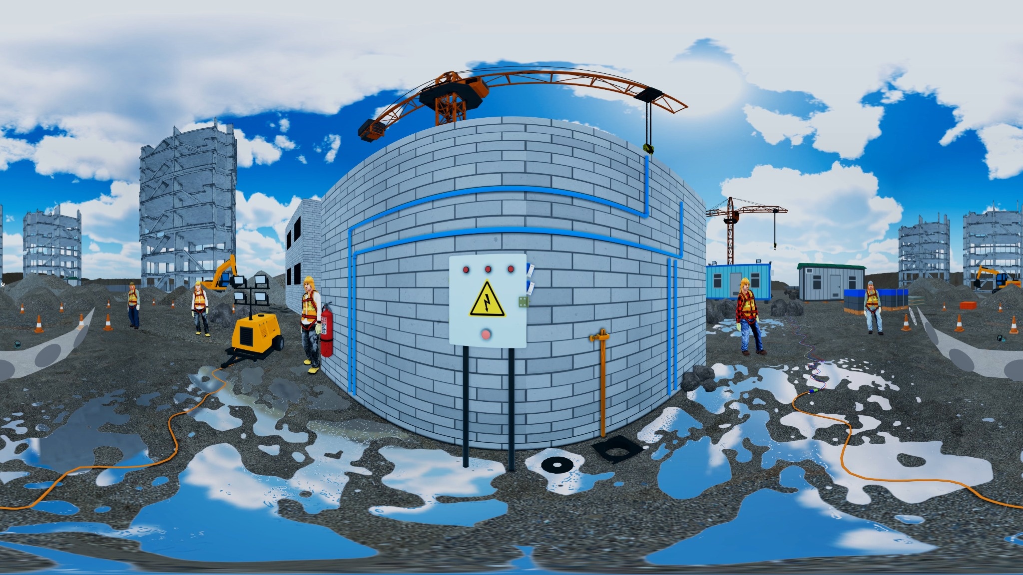 Simulación VR de riesgo eléctrico